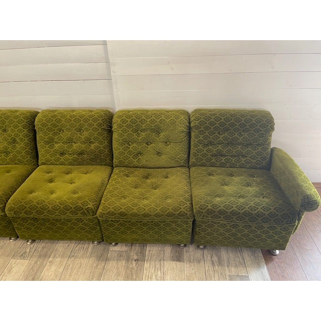 Vintage Adjustable Corner Seating from Tatra Nafromtok, 1970s, Set of 6 For Sale - Image 4 of 9