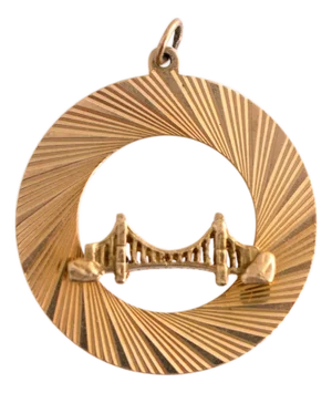 Mid 20th Century Golden Gate Bridge Charm