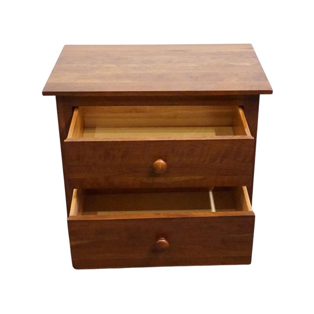 Ethan Allen American Impressions Collection Solid Cherry 24" Two Drawer Nightstand 24-5406 For Sale In Kansas City - Image 6 of 14