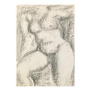 1977 Neil Meitzler Female Nude Drawing