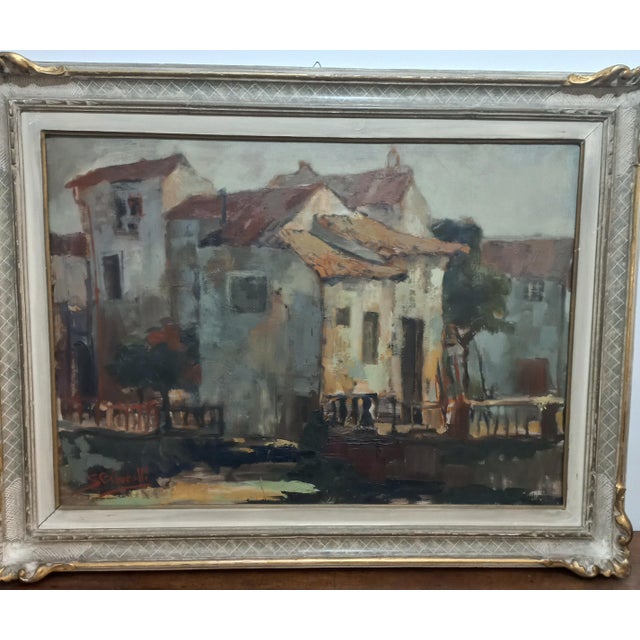 Rural Landscape, 1920s, Oil on Canvas For Sale - Image 4 of 5