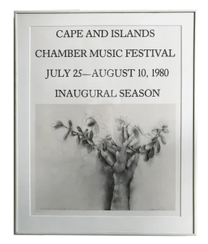 Jim Dine Print Signed and Framed - Music Festival 1980