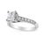 Express all the love you hold in your heart for that special someone with this shimmering diamond engagement ring. Eye-...