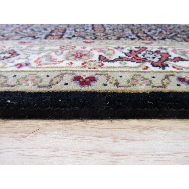 2020s Standard Size Brown Hand-Knotted Wool Linked Medallions Traditional Carpet Rug For Sale - Image 5 of 5