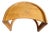 1970s Post Modern Solid Oak Crescent Shape Side Table For Sale