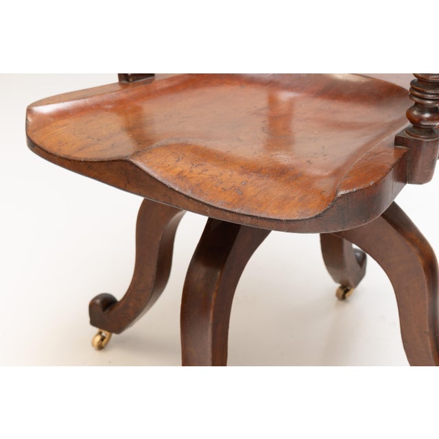 Wood Antique Victorian Desk Chair, 1890s For Sale - Image 7 of 10