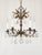 Antique 5 Light Adorable Dainty Petite Brass Cut Lead Glass Crystal Chandelier For Sale - Image 11 of 12