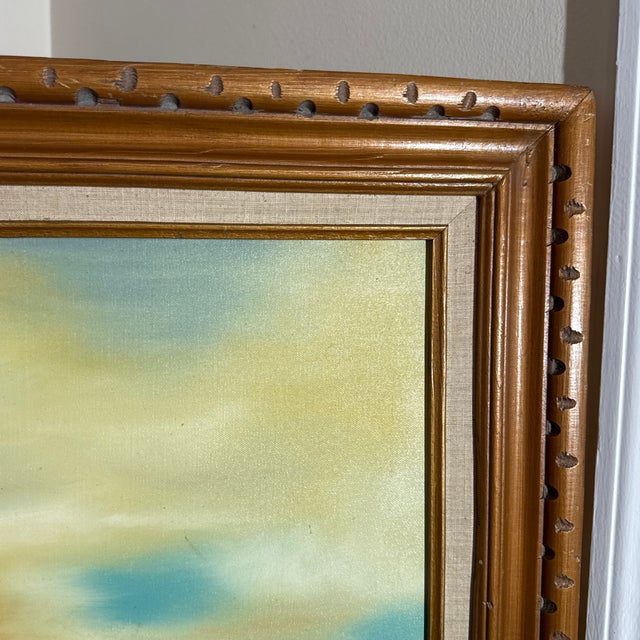 Vintage Western Cowboy Desert Landscape Painting Framed ~ Signed w.m. Steiner For Sale In Atlanta - Image 6 of 10