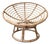 Vintage Coastal Style Bowl-Shaped Papasan Rattan Lounge Chair. Circa 1980s For Sale