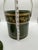 Plastic Vintage 1960s Ceramic Hollywood Regency Green & Gold Vinyl Ice Bucket With Handle For Sale - Image 7 of 11