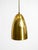 Mid-Century Modern Brass Height-Adjustable Pendant Lamp, 1950s For Sale - Image 6 of 18