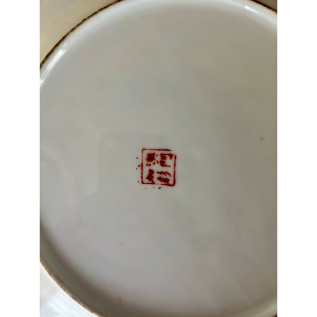 Mid 20th Century Vintage Rose Medallion Porcelain Plate, Mid-20th Century For Sale - Image 5 of 5