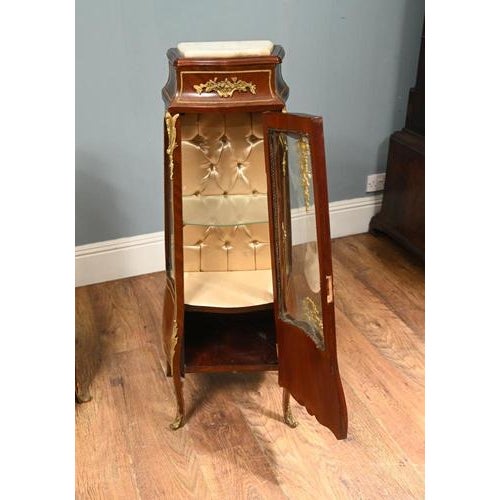 Metal Louis XV Revival French Display Cabinets, Set of 2 For Sale - Image 7 of 12