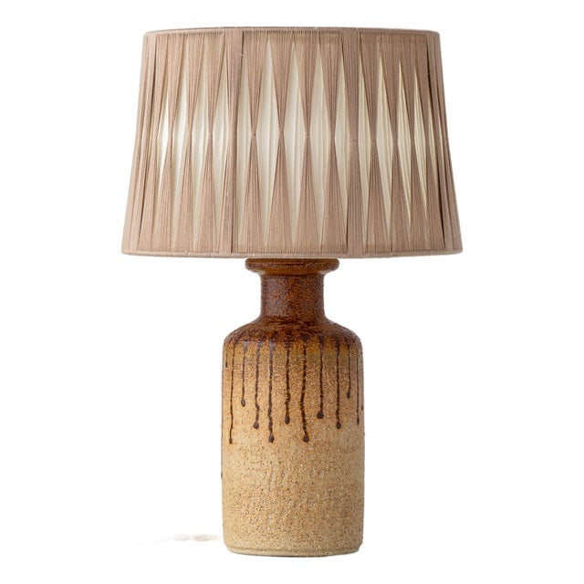 Modern Organic Stoneware Table Lamp from Søholm, Denmark, 1960s For Sale