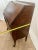 Antique English Secretary Desk, Locking Door, Three Bottom Drawers Tiger Oak For Sale - Image 11 of 13