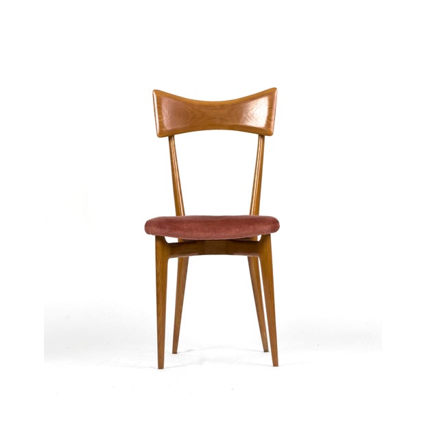 Brown Vintage Dining Chairs by Ico Parisi for Ariberto Colombo, 1960s, Set of 6 For Sale - Image 8 of 16