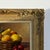 Brass Still Life with Fruit in Basket - Vintage Oil in Ornate Frame by British Artist 1987 For Sale - Image 8 of 12