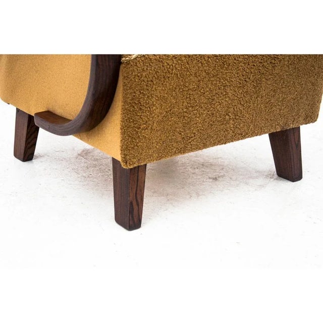 Art Deco Armchair by J. Halabala, Czech Republic, 1930s For Sale - Image 4 of 12
