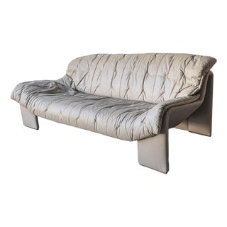 1970s Post Modern Leather Sofa by Intertime Switzerland For Sale