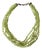 Vintage Multi Strand Peridot and Sterling Silver Beaded Necklace For Sale