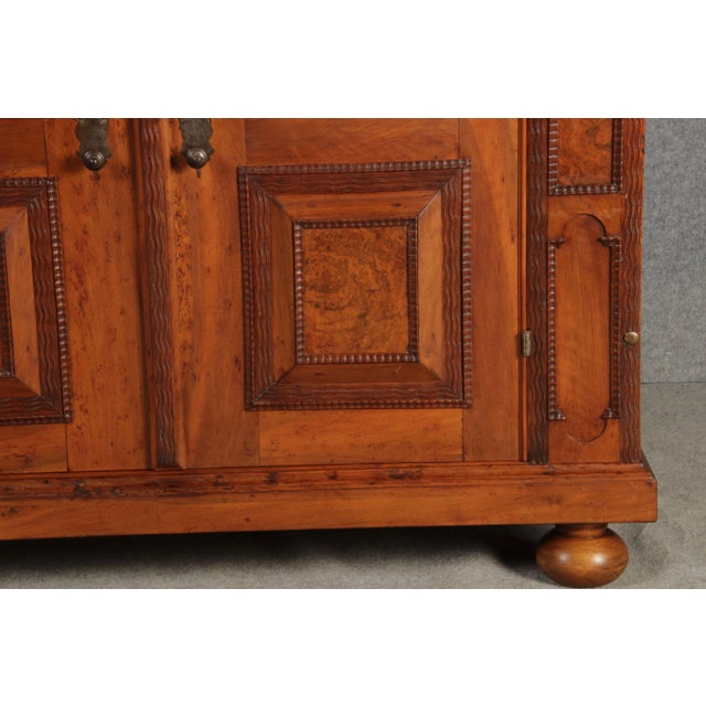 Antique Baroque Facade Half Cabinet in Walnut, 1700 For Sale - Image 18 of 18