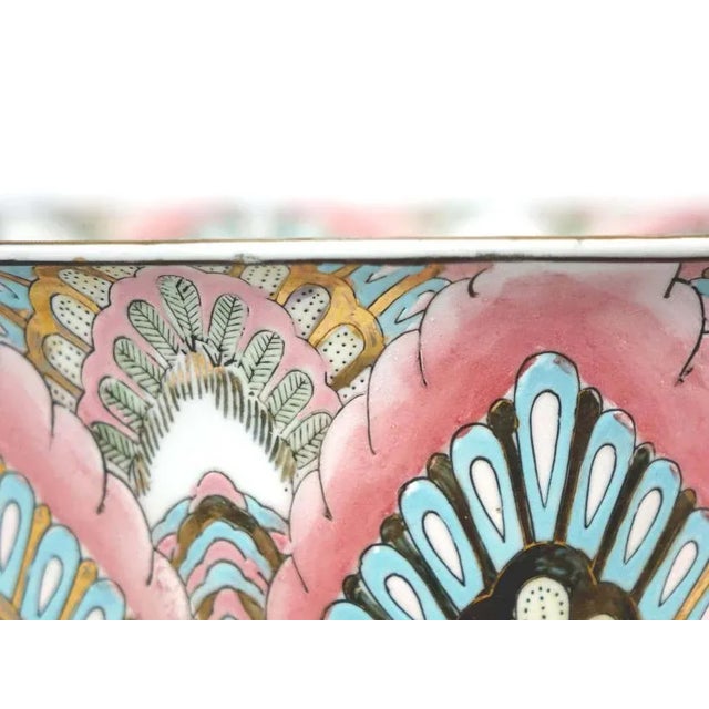 Antique Chinese Porcelain Bowl With Qianlong Emperor Mark – 10” For Sale - Image 4 of 5