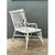 Mid 20th Century Vintage White Fiddlehead Rattan Garden Bench For Sale - Image 5 of 12