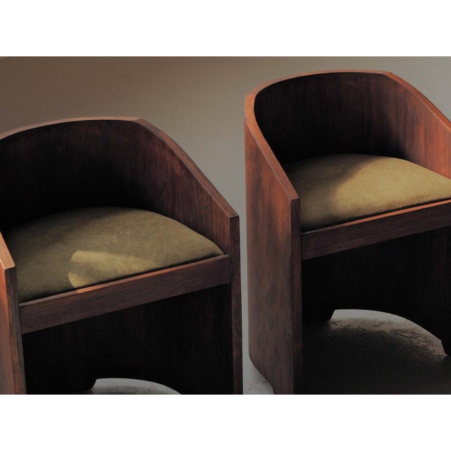 Art Deco Armchairs in Veneer, 1930, Set of 4 For Sale - Image 6 of 18