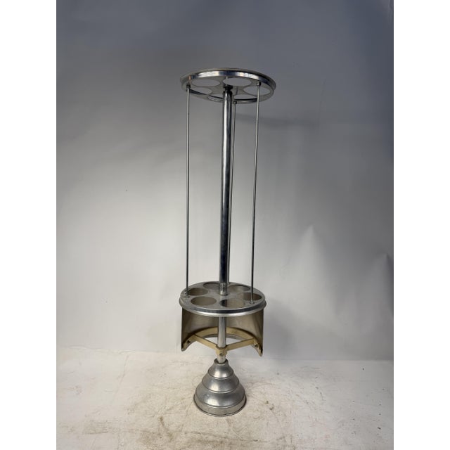Beautiful 1950s aluminum ice cream cone holder. Excellent decorative item.