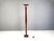 Hollywood regency acrylic glass and brass uplighter floor lamp. Beautiful vibrant red/bordeaux lacquer Beautiful, timeless...