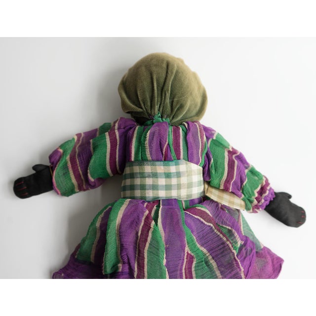 Antique Black American Folk Art Rag Doll, Possible Suffragette Connection, 19th Century For Sale - Image 15 of 15