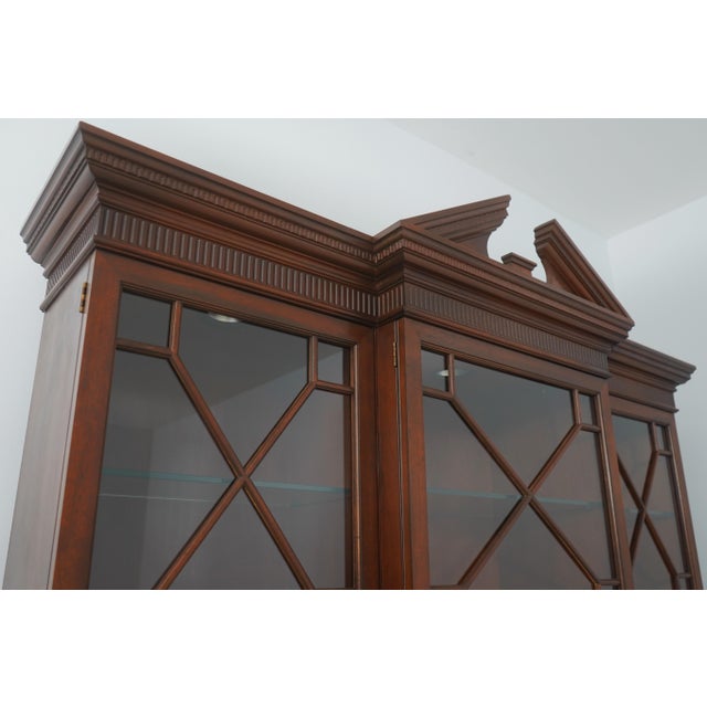 Baker Chippendale Historic Charleston Mahogany China Cabinet For Sale - Image 15 of 18