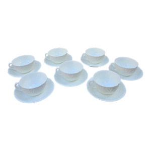 1980s Coalport Cups and Saucers - 14 pcs