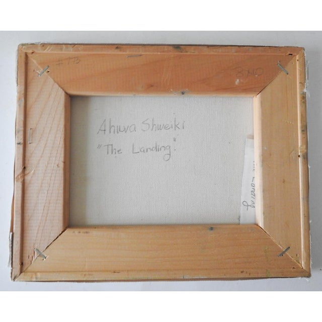 Contemporary Rustic Red Barn Farmyard Painting For Sale - Image 4 of 4