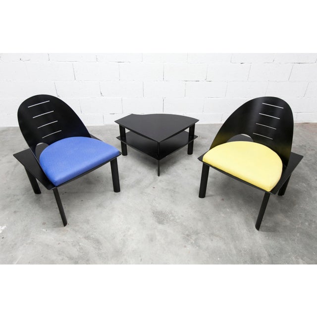 Armchairs and Coffee Table by Patrice Bonneau Genexco, 1980, Set of 3 For Sale - Image 13 of 18