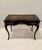 Wood Black Laquer & Reddish Faux Tortoise Brass Inlaid Desk For Sale - Image 7 of 12