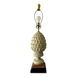 Vintage 1970s Clayton Style Artichoke Table Lamp