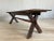 Rare 18c Scandinavian Pine Trestle Dining Table With X-Legs Base For Sale In New York - Image 6 of 13