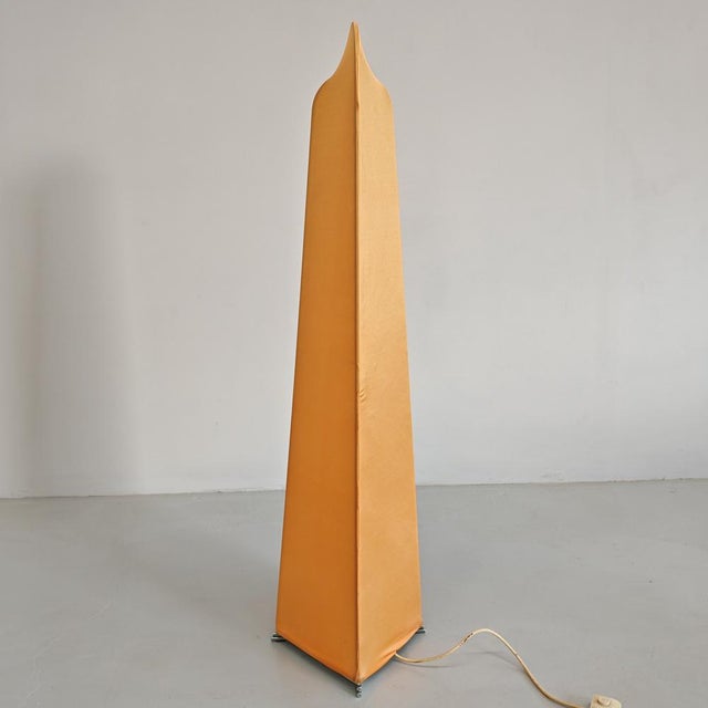 Textile Kazuki Fabric Floor Lamp by K. Takahama for Sirrah, 1970s For Sale - Image 7 of 18