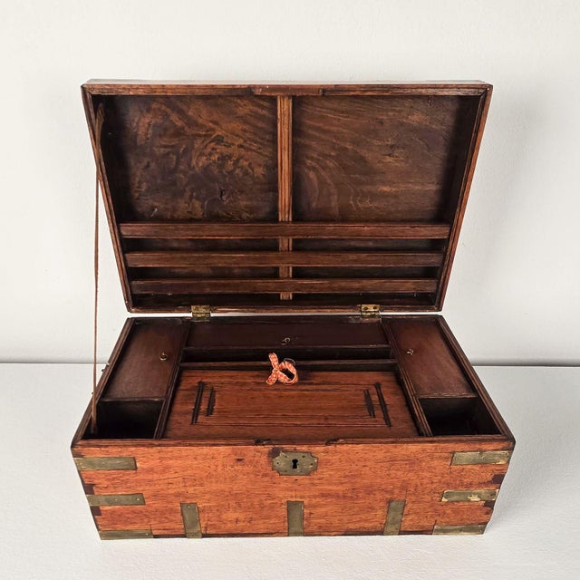 Early 19th Century Anglo-Indian Campaign Trunk For Sale - Image 10 of 11