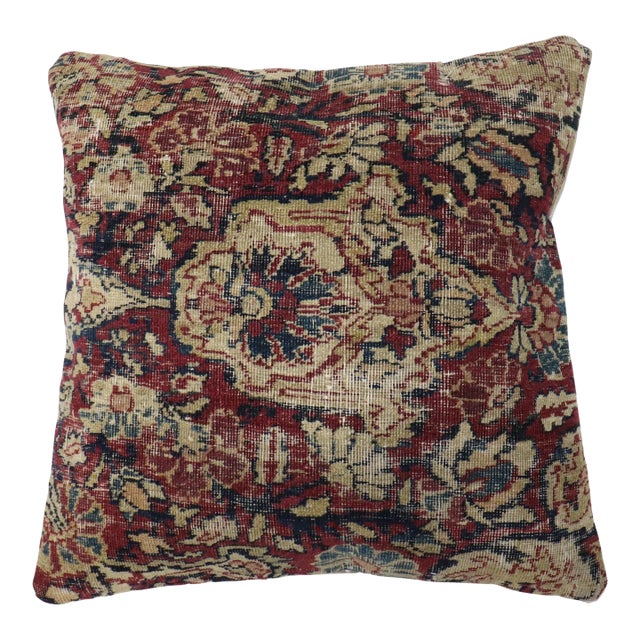 Persian Kerman Rug Pillow For Sale