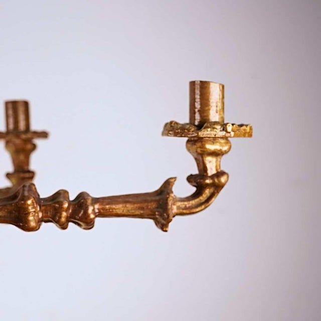 Vintage Wooden Candlesticks, Set of 2 For Sale - Image 3 of 9