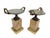 Pair of 19th-Century Bronze Tazzas Featuring Gilt Snake Handles and Siena Marble Stands For Sale - Image 4 of 16