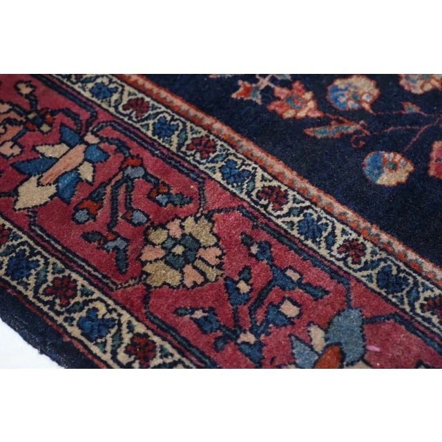 19th Century Antique Farahan Sarouk Rug 3'3'' x 4'10'' For Sale - Image 5 of 10