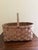 French Country Early 20th Century Split Oak Gathering Basket With Warm Patina For Sale - Image 3 of 9