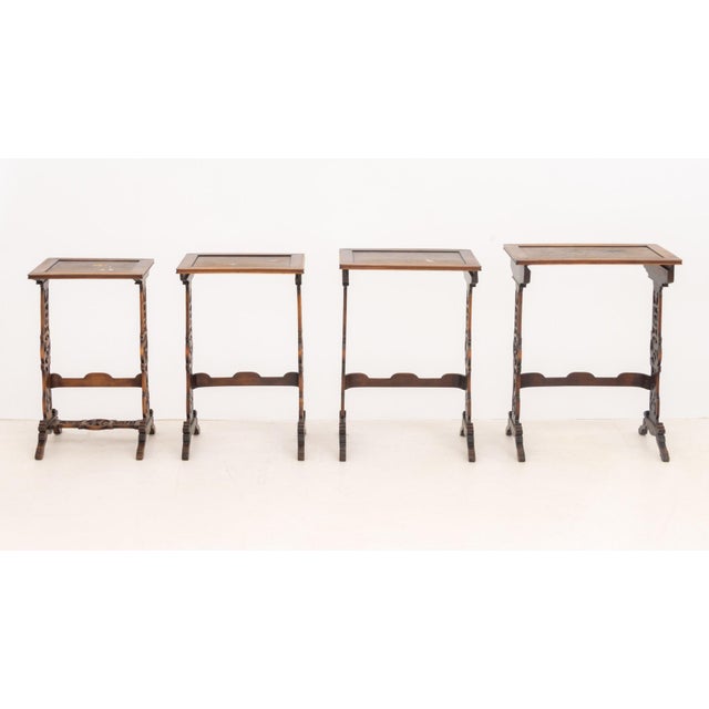 Late 19th Century Set of Four French Japonisme Quartetto Tables For Sale - Image 5 of 17