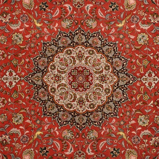 Middle Eastern Tabriz Rug For Sale - Image 3 of 4