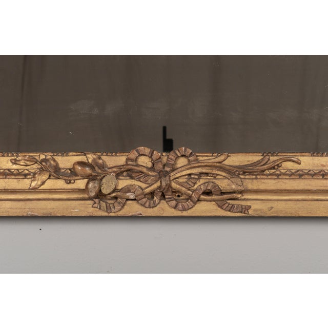 Gold French Louis XVI Style Gilded Mirror For Sale - Image 8 of 10