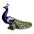 Vintage Mid Century Modern Holland Molds Ceramic Peacock Bird Figurine For Sale
