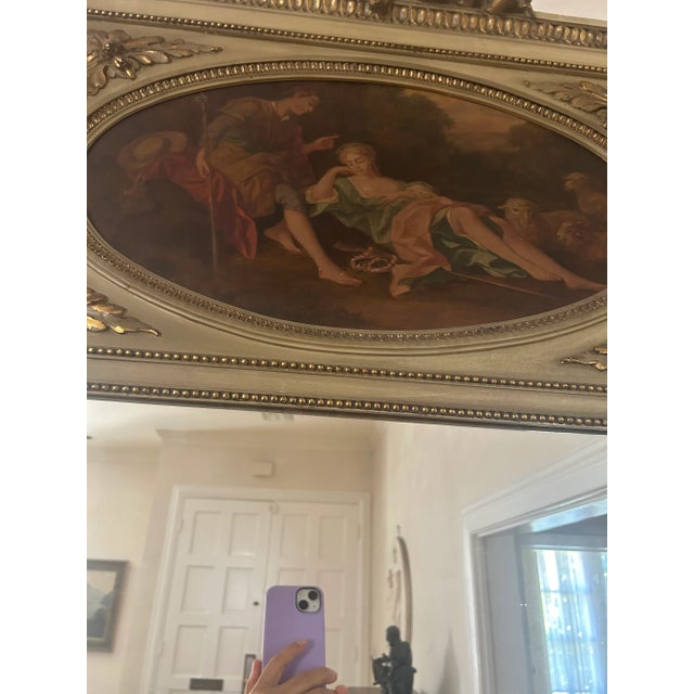 19th Century French Trumeau and Marble Top Console For Sale In Los Angeles - Image 6 of 8